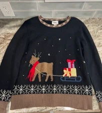 Christopher & Banks Womens Angora Christmas Sweater Size M