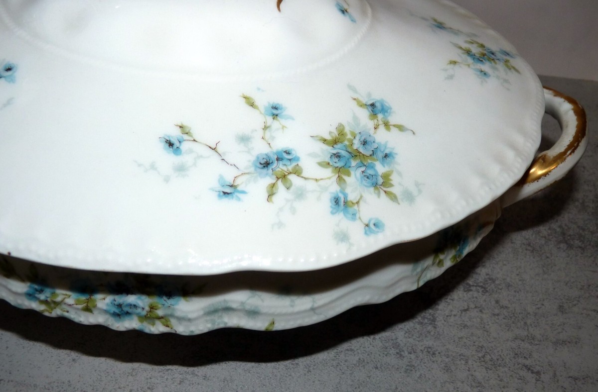 Antique c.1903 Haviland Limoges 10” Covered Serving Bowl