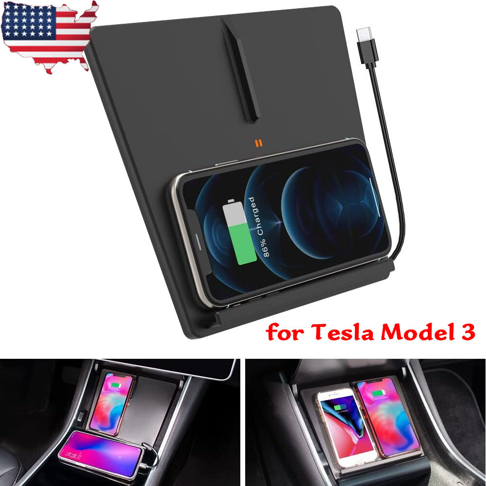 Tesla Model 3 Wireless Charging Pad for Phone Center Console Tool  -image