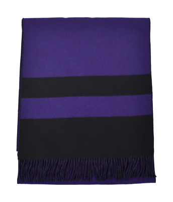 RALPH LAUREN PURPLE LABLE ブラックカシミヤストール Ralph Lauren Purple Label Long Reversible Wool Scarf Wrap 20