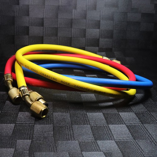 500PSI 1m AC Charging Hose Set For Air Condition Refrigeration R12/R22/R502 - Picture 2 of 12