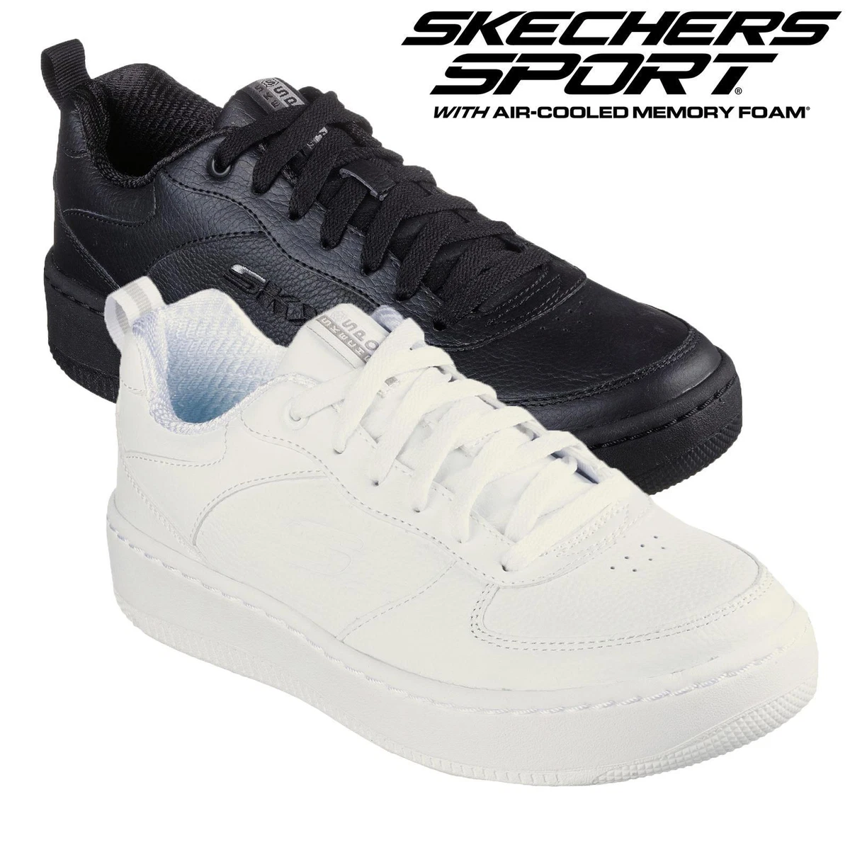 Skechers sport on sale mens white