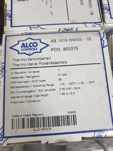ALCO (COPELAND) Thermo Expansion Valve - XB 1019 MW55 - 1B