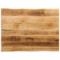 Tischplatte Mit Baumkante 90X60X3,8 Cm Raues Mango Massivholz