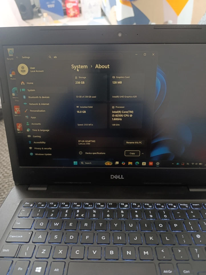 Dell Latitude 3490 · i5-8250U · 16GB · 256GB, photo 4 of 5