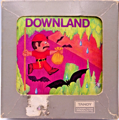 TRS-80 COLOR COMPUTER -- DOWNLAND (RADIO SHACK - CARTRIDGE) #CIB
