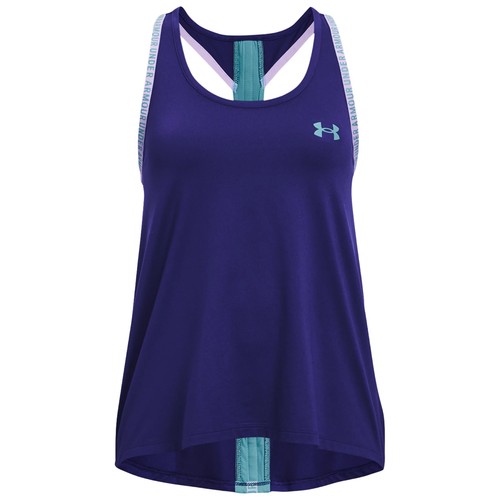 Camiseta sin mangas Under Armour Junior Niñas Knockout Chaleco UA Gimnasio Entrenamiento Niños Sin mangas - Imagen 4 de 14
