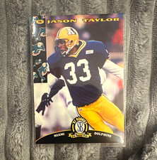 Score Board 1997 Rookies Jason Taylor Miami Dolphins #54 Rookie NFL Card. rookie card picture