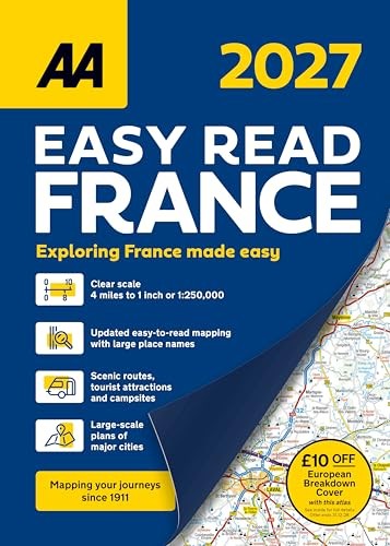AA Easy Read France 2027 Spiral bound by Publishing Aa (2026) - Image 6