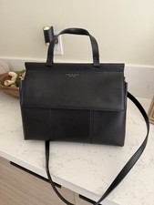 Tory Burch Black And Gold Satchel - Black In Excellent Condition 12x10