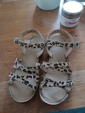 Girls Mini Boden Cow Hide Sandals. Size 11.