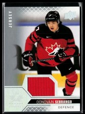 2022-23 Upper Deck Team Canada Juniors Jersey #10 Donovan Sebrango