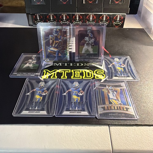 Davante Adams 2025 Topps Chrome Pulsar, Optic Play Action, Select Numbers (7)