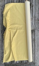 Vintage - Yellow Upholstery Fabric - Ribbed Ottoman- Made in UK - 1.30 x 5.80 m