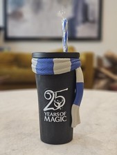 Harry Potter 25th Anniversary Ravenclaw Gripper Cup Blue Scarf w/ Straw Cinemark