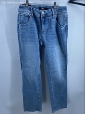 Hudson Womens Blue Light Wash Coin Pocket Denim Straight Leg Jeans Size 8