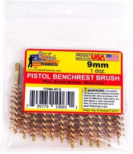 Pro-Shot 9mm Pistol Brush Dozen Pack, 12 Quantity, 9P-D Bore Brush