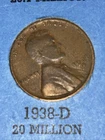 1938-D  LINCOLN WHEAT CENT • #Z805