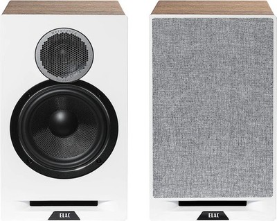 ELAC DBR62-W Debut Reference Bookshelf Speaker Pair - White/Oak