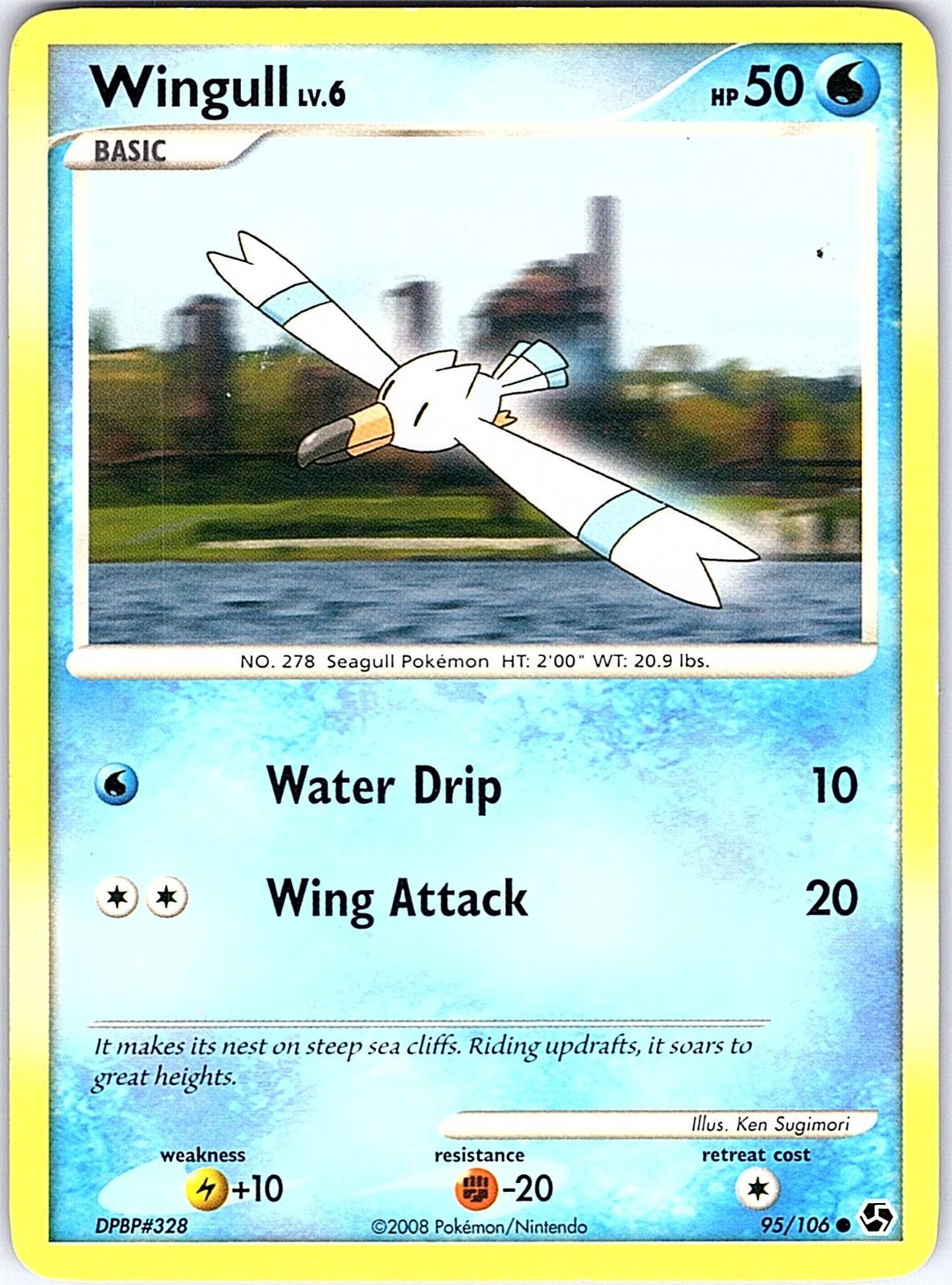 Wingull 95/106 Common Great Encounters Pokemon Near Mint