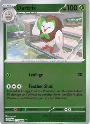 #ad Dartrix 011 088 Perfect Order Reverse Holo NM M $1.45