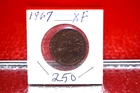 1867 1 CNT INDIAN PENNY XF CIRCULATED UNCERTIFIED