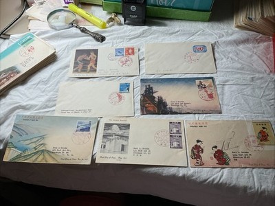 切手7 1957-JAPAN-lot Of Seven (7)-FIRST DAY COVERS-#9 | eBay