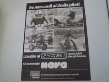 advertising Pubblicità 1977 CASCO HELMET NAVA e SUZUKI RV 90/PIAGGIO CIAO 50