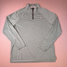 Spyder Active Women's Light Green Pink Spyder Logo Quarter-Zip Pullover Size L