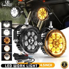 320w 80000lm Led Motorcycle Driving Auxiliary Spot Light Fog Lamp Whiteamber