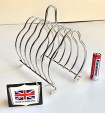 Queen Anne Mayell & Co Vintage Silver Plated 6-Slice Toast Rack with Tag