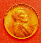 1950-P Lincoln Wheat Cent Penny GEM RED BU From an Original Bank Roll