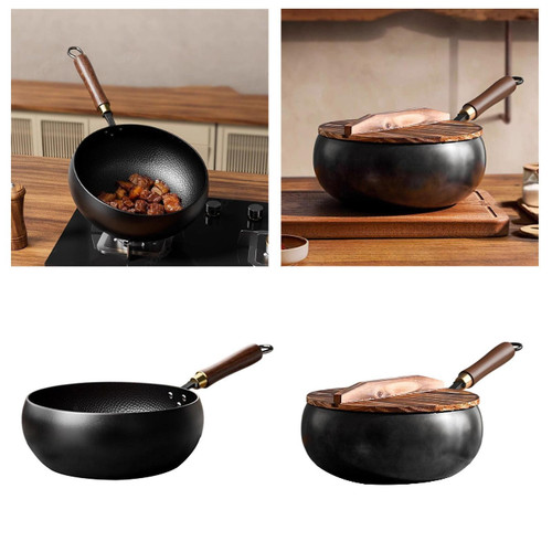 9.45inch Wok Pan Flat Bottom Stir Fry Pan - Picture 1 of 11