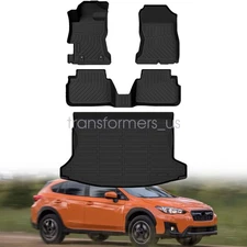 TPE Floor Mats & Trunk Cargo Liner Fits 2018-2023 Subaru Crosstrek 17-23 Impreza