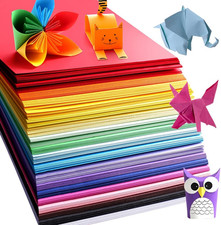 Origami Paper, Pack of 200 Sheets - 20 Vivid Colors - Double Sided - 6 Inch Squa