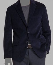 Tommy Hilfiger Mens Blue Solid Corduroy Modern Fit Sport Coat Suit Jacket 38R