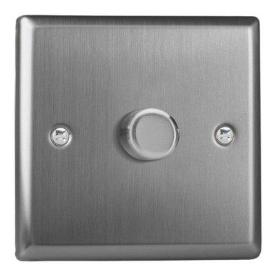 Varilight JTS1 Classic Brushed Steel 1 Gang V-Pro Companion Controller
