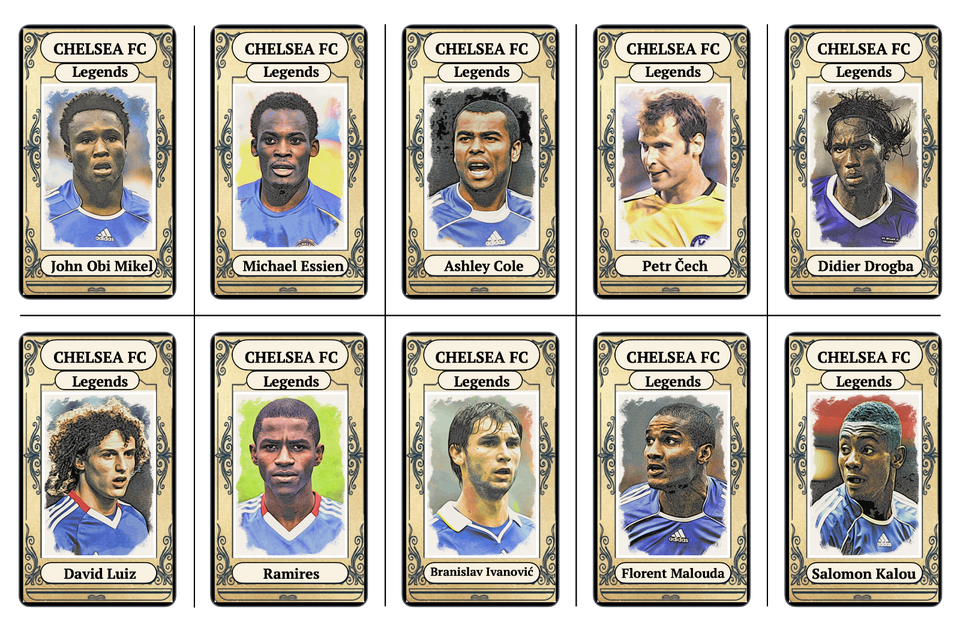 CHELSEA FC : THE LEGENDS SERIES - SET 3 | eBay UK