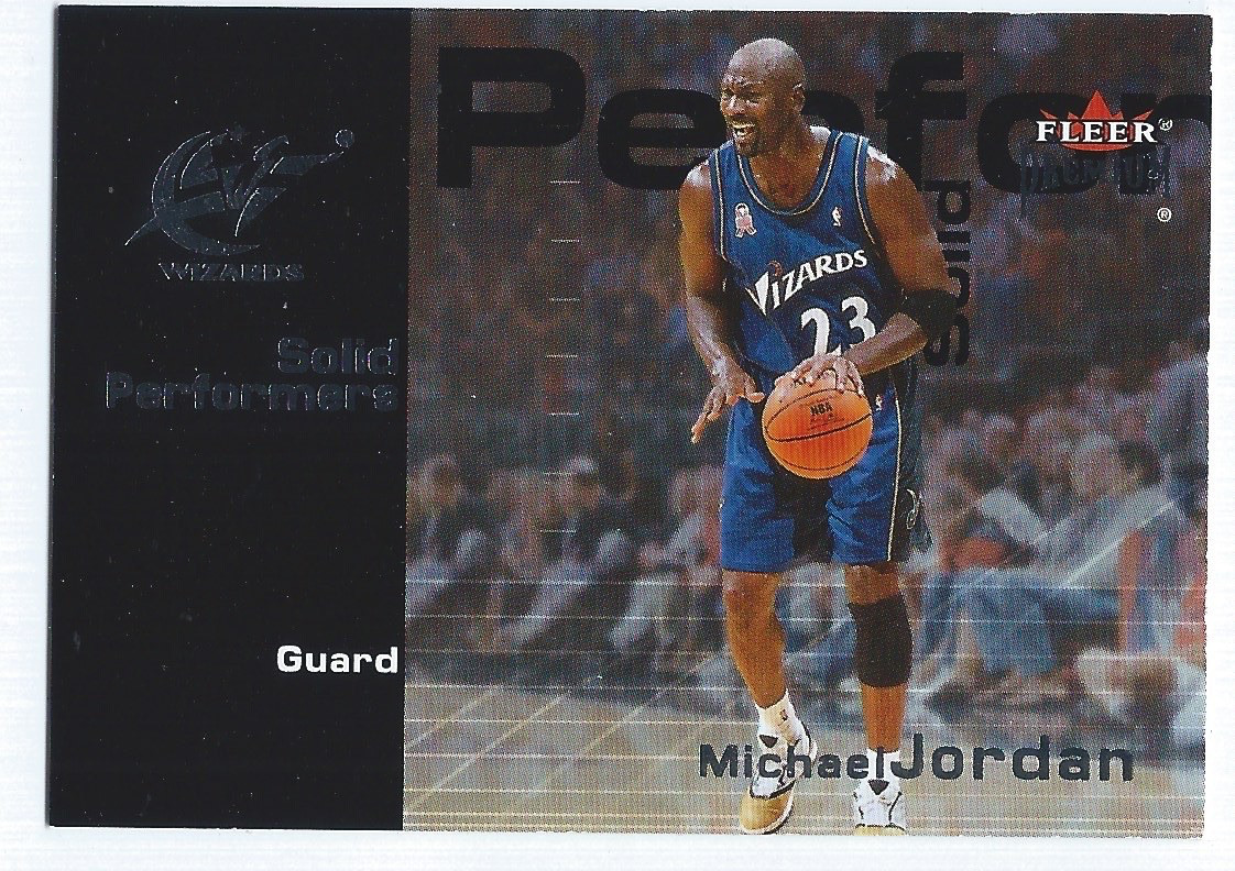 Michael Jordan 2001-02 Fleer Premium Solid Performers insert card #10