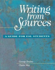 Writing from Sources : A Guide for ESL Students Paperback