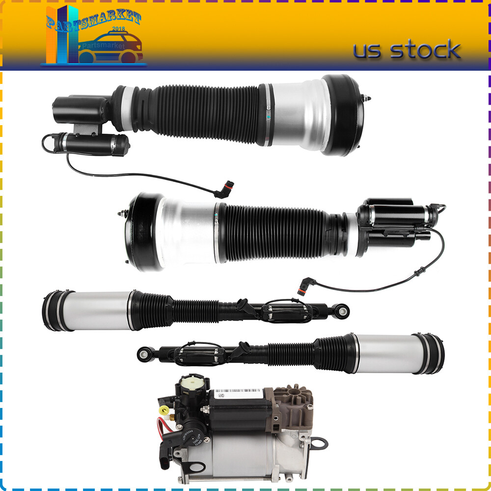 Front Rear Suspension Strut Air Compressor For 4Matic Mercedes 2003-06 S430 S500