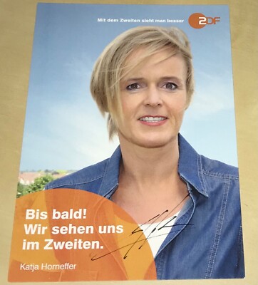 Katja Horneffer Original signierte Autogrammkarte ZDF Autogramm Karte TV #21