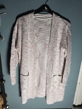 Matalan Size M Medium Pink Open Front Long Sleeve Cardigan (524/95/v)
