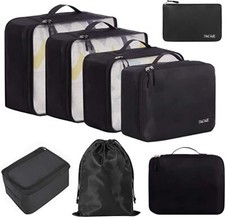 BAGAIL 8 Set Packing Cubes Luggage Packing Organizers for Travel Accessories