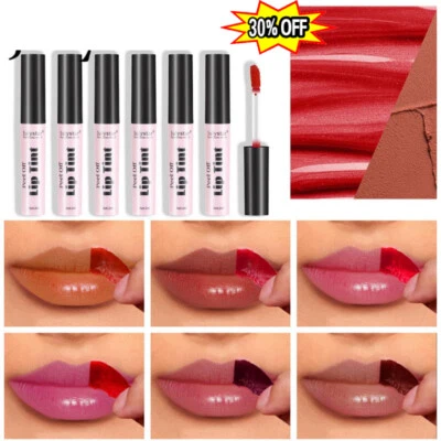6 Colors Lip Stain Peel off Lip Tint Stain Tattoo-Color Waterproof Long-Lasting,