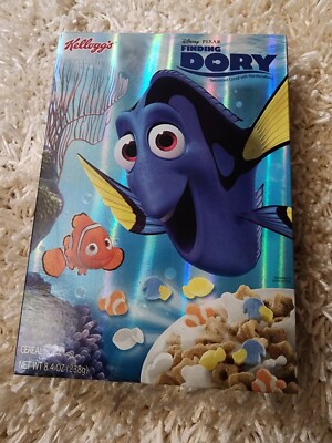 EXPIRED Kelloggs Disney Pixar Finding Dory Collectible Cereal Box Sealed 2016