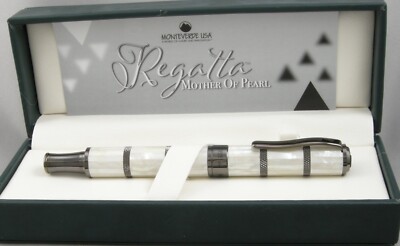 Monteverde Regatta Mother-Of-Pearl & Gunmetal Limited Ed Rollerball Pen - New
