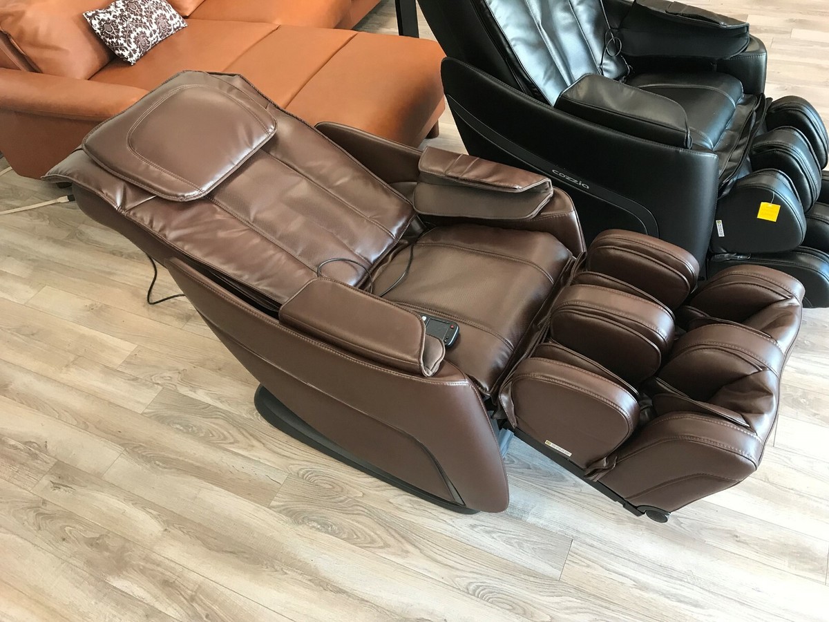 Cozzia CZ-328 Massage Chair Lay Out Recliner with Heat Chocolate