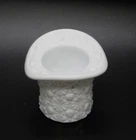 VTG Fenton Top Hat Daisy and Button White Milk Glass Toothpick Holder - 2.5"T