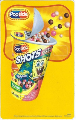 Classic Sponge Bob Shots Popsicle Ice 